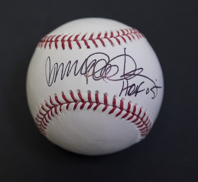 Lot Of 2 Signed Baseballs - Barry Larkin & Ryne Sandberg 